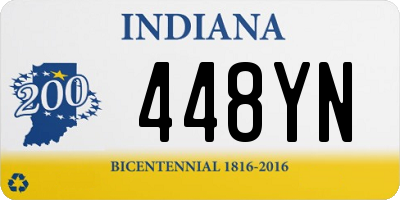 IN license plate 448YN