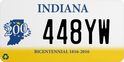 IN license plate 448YW