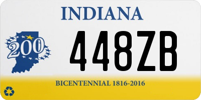 IN license plate 448ZB