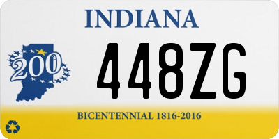 IN license plate 448ZG