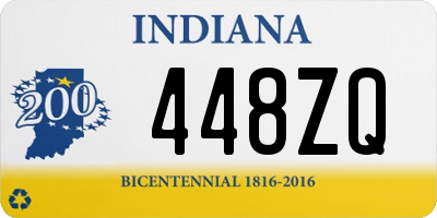 IN license plate 448ZQ