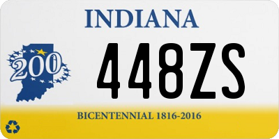 IN license plate 448ZS