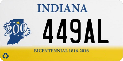 IN license plate 449AL