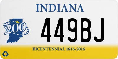 IN license plate 449BJ