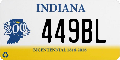 IN license plate 449BL