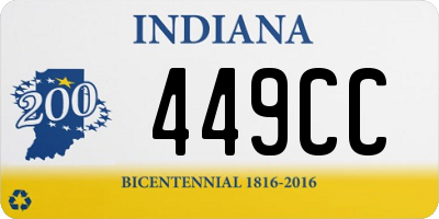 IN license plate 449CC