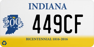 IN license plate 449CF