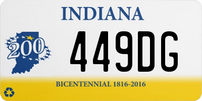 IN license plate 449DG