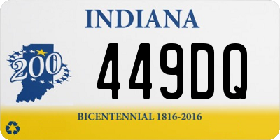 IN license plate 449DQ