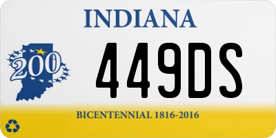 IN license plate 449DS