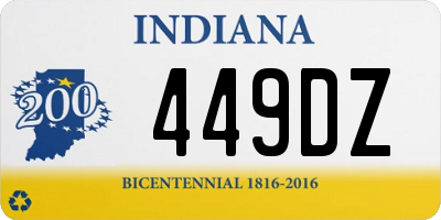 IN license plate 449DZ