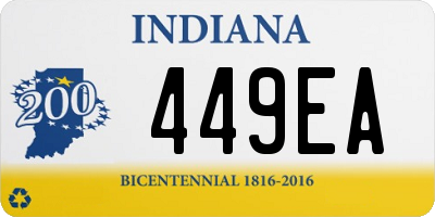 IN license plate 449EA