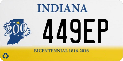 IN license plate 449EP