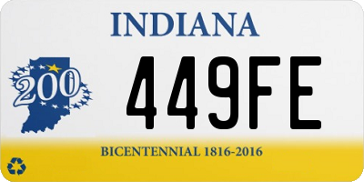 IN license plate 449FE