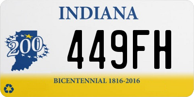 IN license plate 449FH