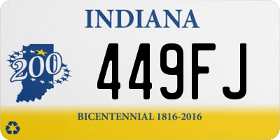 IN license plate 449FJ