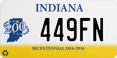 IN license plate 449FN