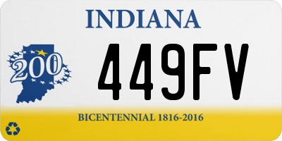 IN license plate 449FV