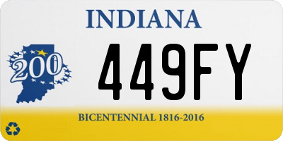 IN license plate 449FY