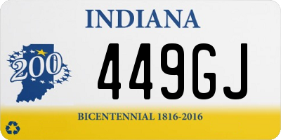 IN license plate 449GJ