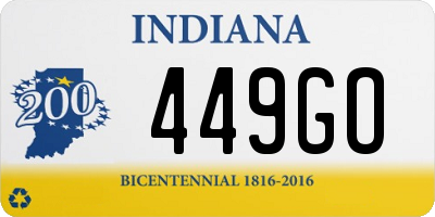 IN license plate 449GO