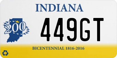 IN license plate 449GT