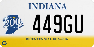 IN license plate 449GU