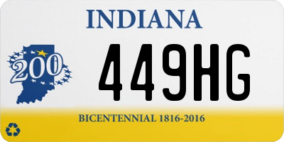 IN license plate 449HG