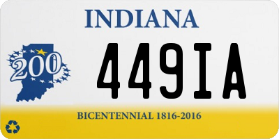 IN license plate 449IA