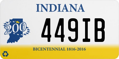 IN license plate 449IB