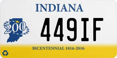 IN license plate 449IF