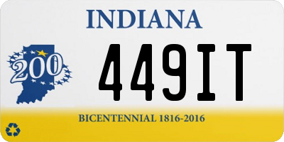 IN license plate 449IT