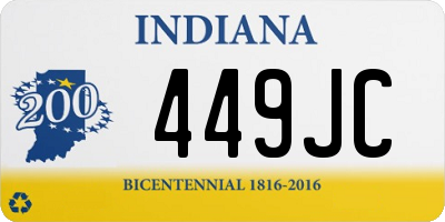 IN license plate 449JC