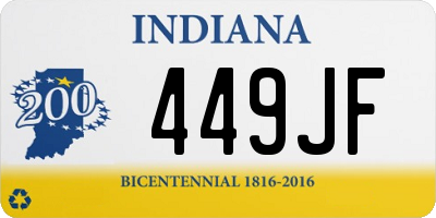 IN license plate 449JF