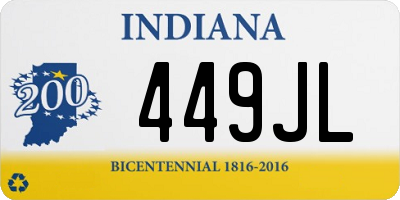 IN license plate 449JL