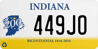 IN license plate 449JO