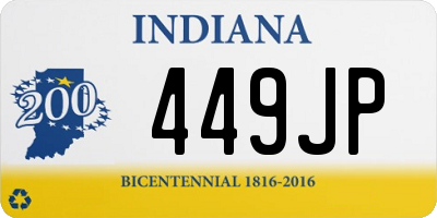 IN license plate 449JP