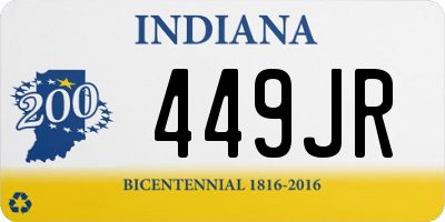 IN license plate 449JR