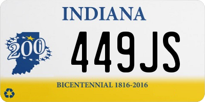 IN license plate 449JS