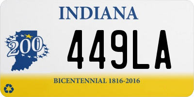 IN license plate 449LA