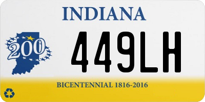 IN license plate 449LH