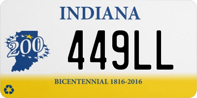 IN license plate 449LL