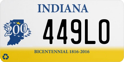 IN license plate 449LO