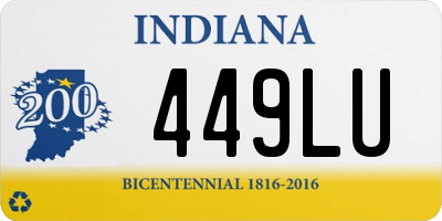 IN license plate 449LU