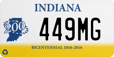 IN license plate 449MG