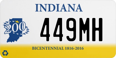 IN license plate 449MH