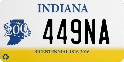 IN license plate 449NA