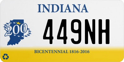 IN license plate 449NH