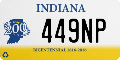 IN license plate 449NP