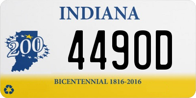 IN license plate 449OD